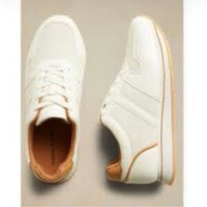 Banana Republic White and Tan Women's Sneakers